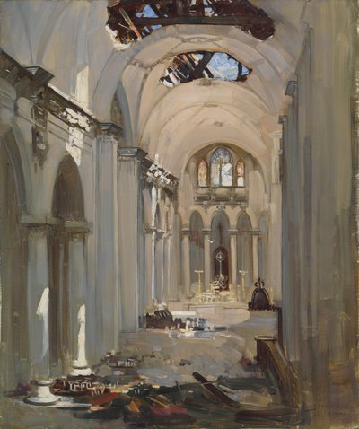 Interior da catedral de Arthur Streeton